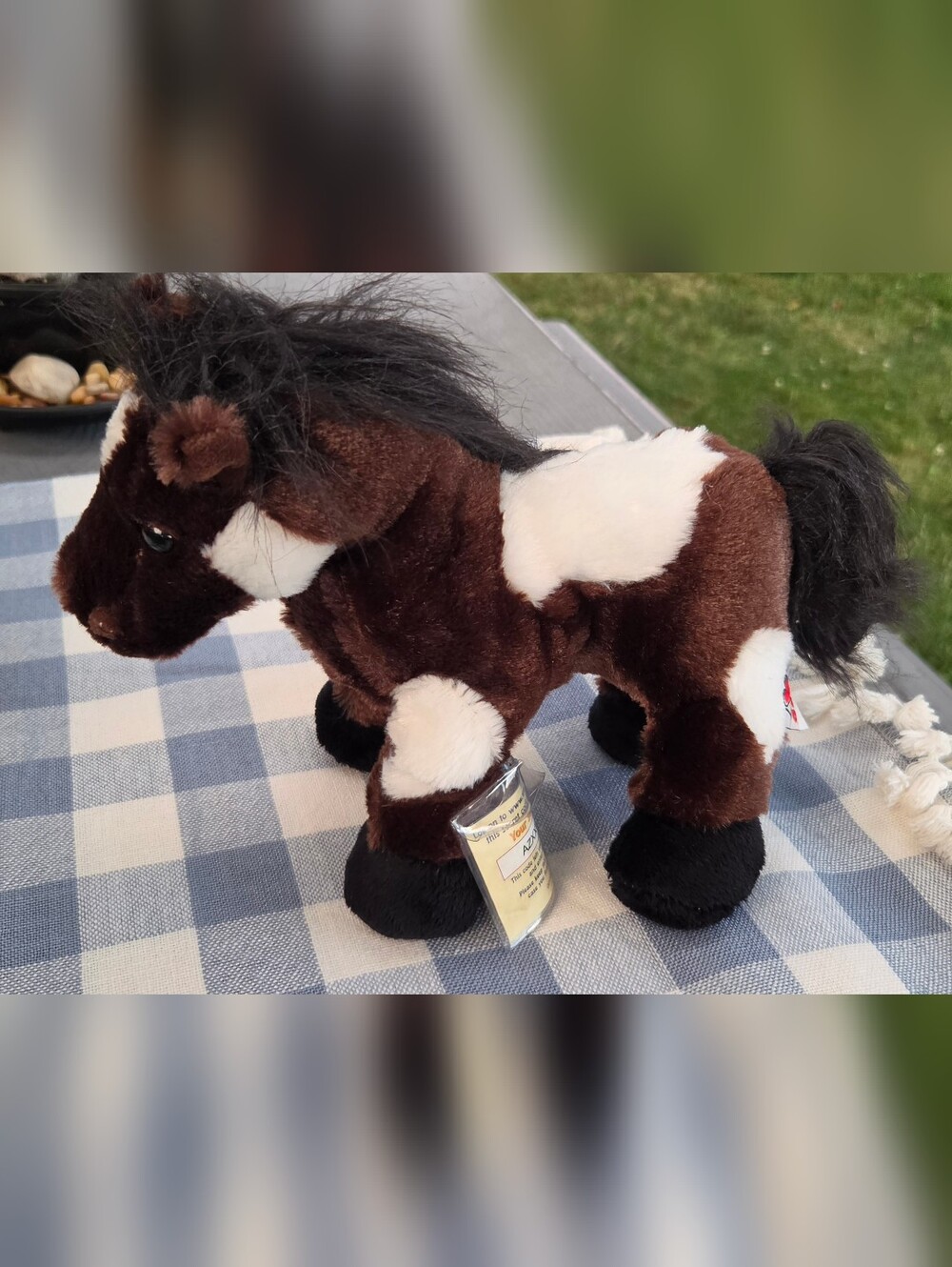 GANZ Webkinz Brown, White & Black Plush Pony Stuffed Animal, Includes CODE